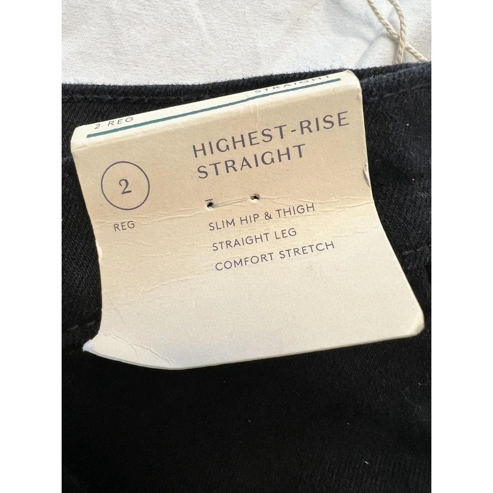 Universal Thread Jeans Womens 2 Highest-Rise Straight Leg Comfort Stretch‎ Pants
